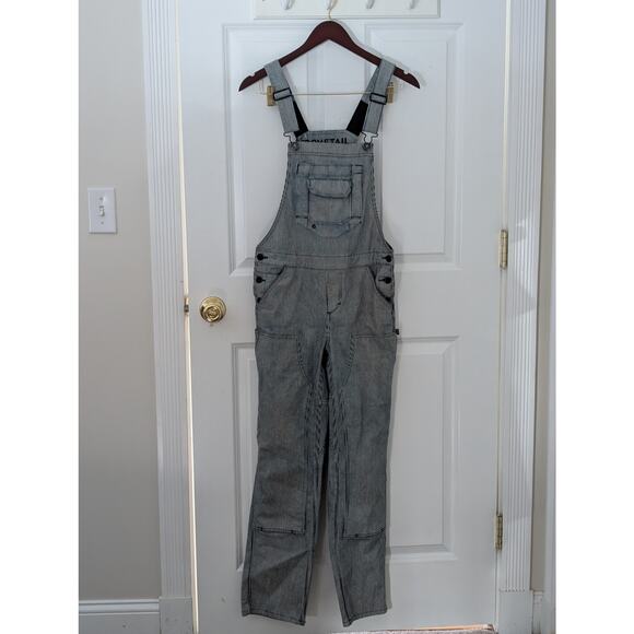 Dovetail Workwear Freshley Overalls Hickory Stripe 4/30 Vintage Finish Utility - Picture 2 of 12